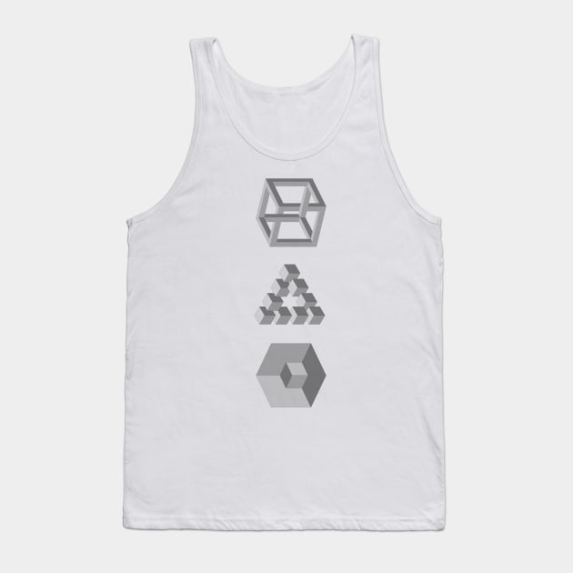 Impossible Cubes 2 Tank Top by kipstewart